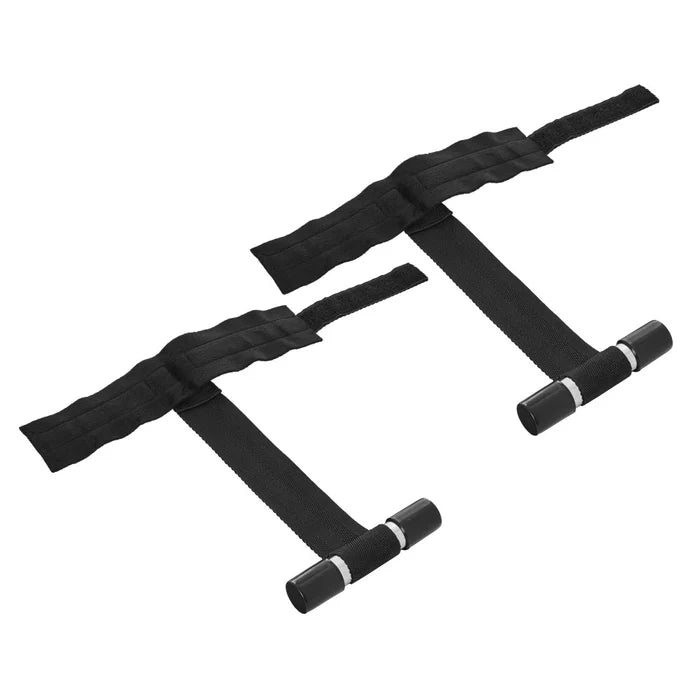Adjustable Door Jam Cuffs Set Black