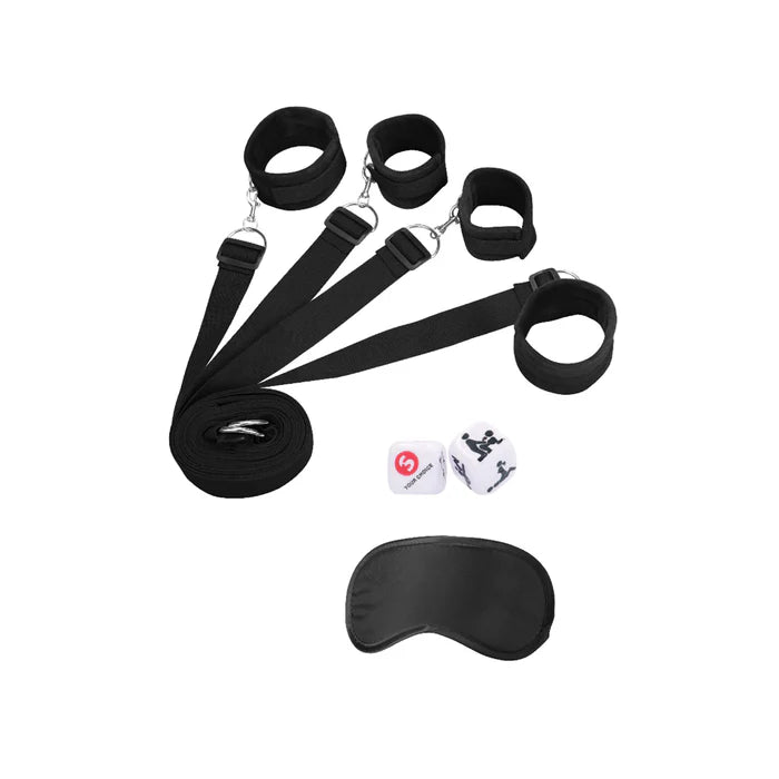 Black & White Bed Bindings Restraints